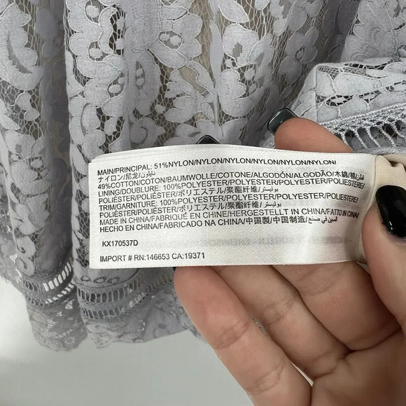 Keepsake The Label Oblivion Deep V Lace Fit & Flare Sleeveless Dress Size Medium - Picture 10 of 10